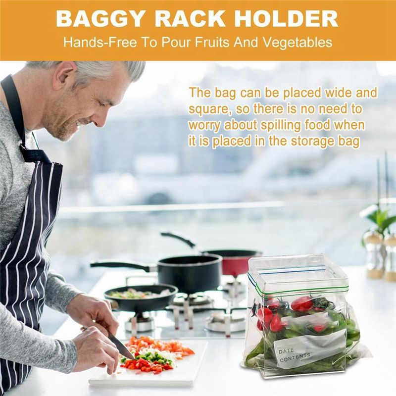 Food Storage Zipper Bags - SUPERSALE Suporte para Sacos com Fecho