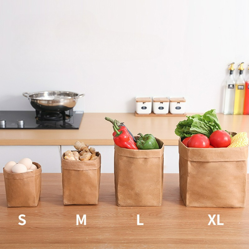 Food Storage Of Plants - Saco de papel kraft lavável, sacos
