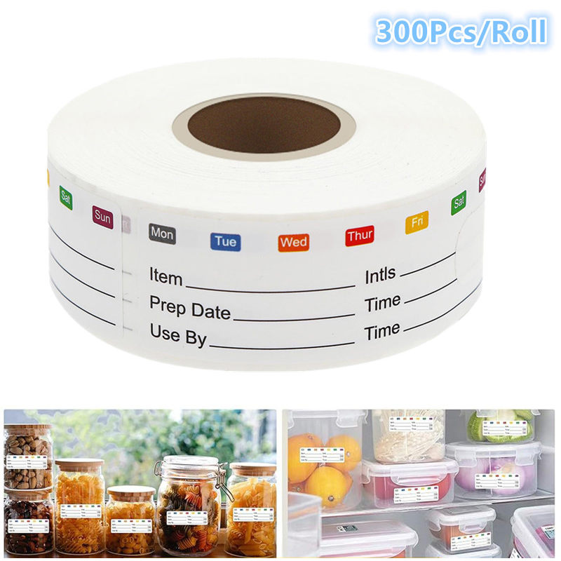 Food Storage Expiration Dates - Etiqueta Adesiva de Data para Cozinha,
