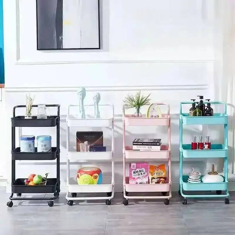 Food Storage With Wheels - Carrinho de Cosméticos Móvel com Rodas