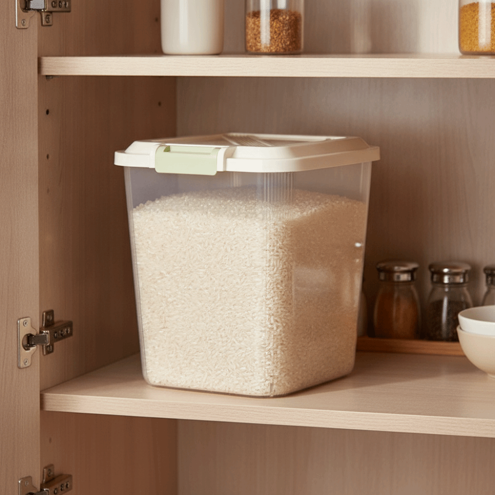 Food Storage With Wheels - Caixa de Armazenamento de Arroz à