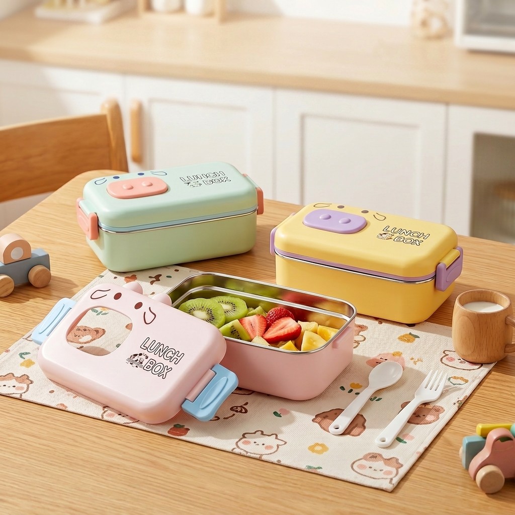 Food Storage Made Easy - Caixa Bento de Aço Inoxidável 304