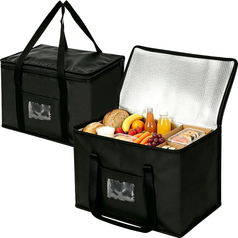 Food Storage Zipper Bags - Bolsa Térmica Grande Isolada para Piquenique,