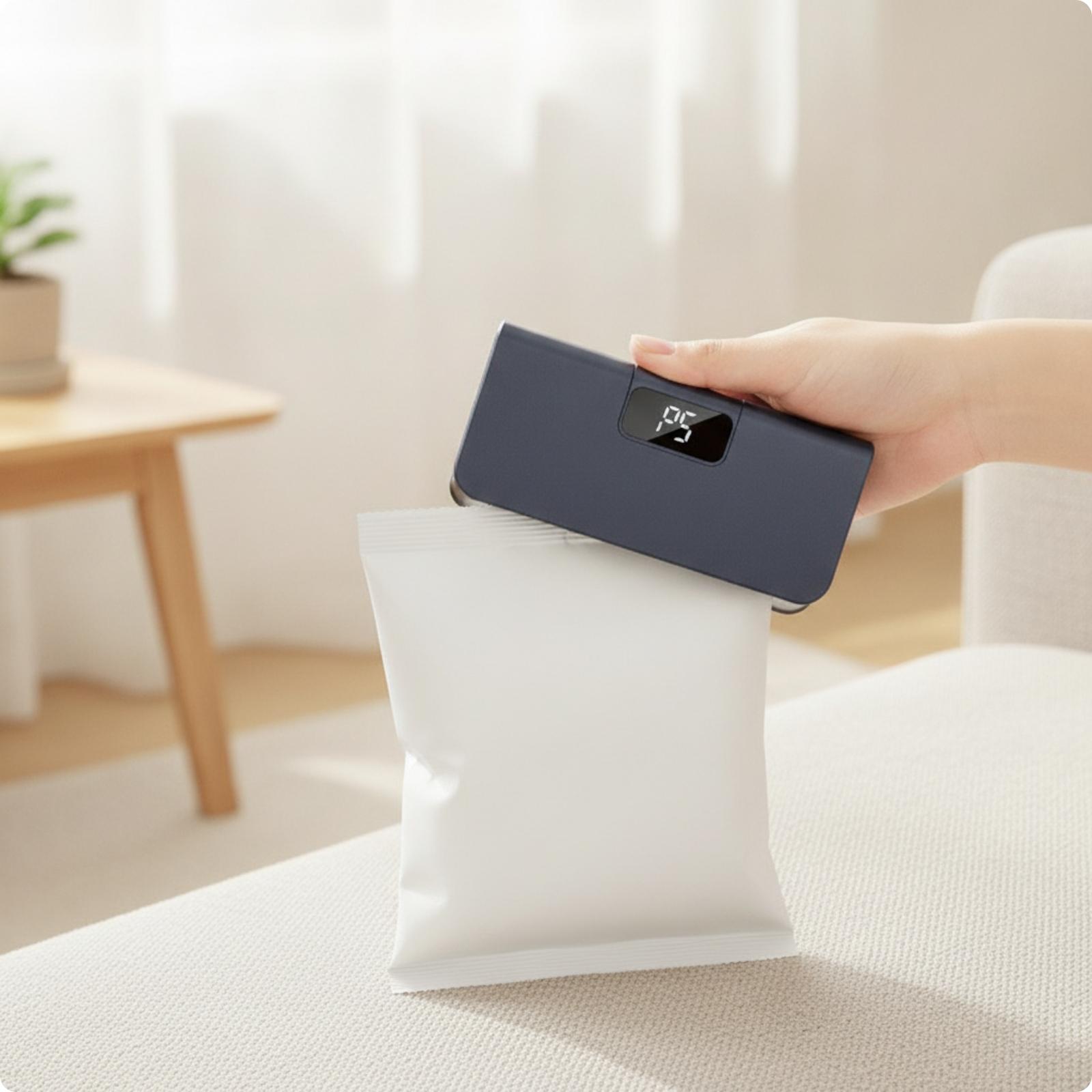 Food Storage Plastic Boxes - Selador de Sacos com Display Digital