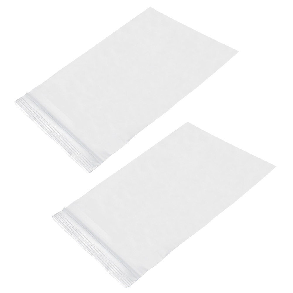 Food Storage Zipper Bags - 100 unidades de sacos transparentes reutilizáveis