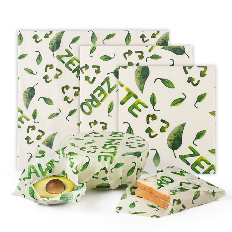 Food Storage Zipper Bags - 3 peças de tecido de preservação
