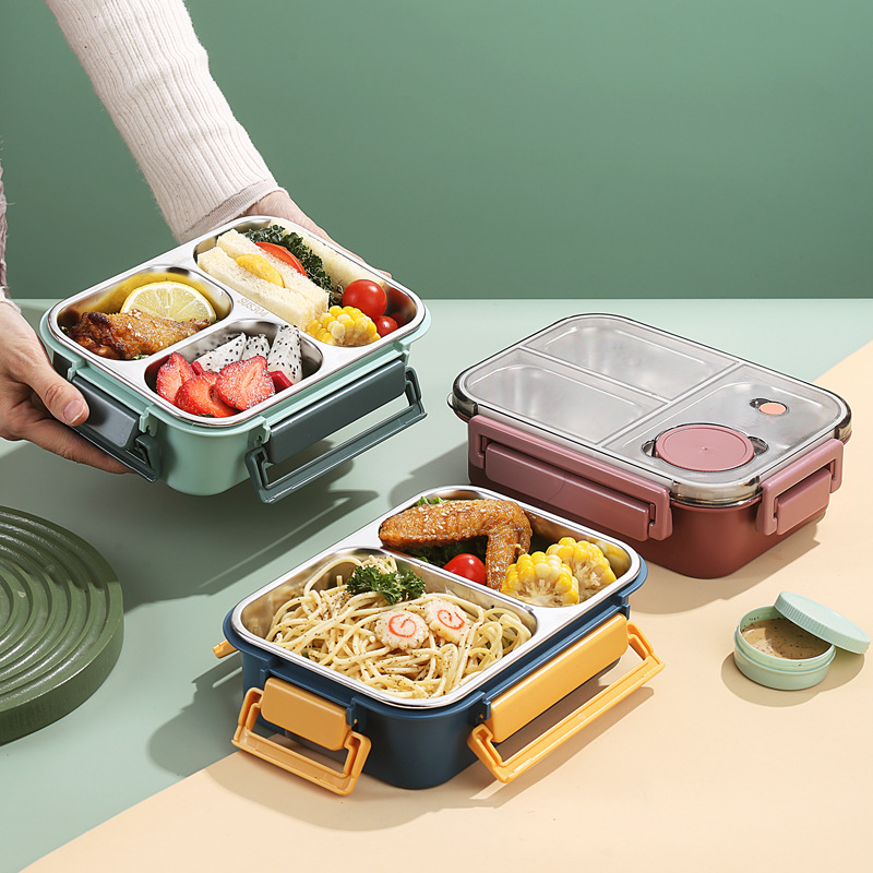 Food Storage Thermos - Caixas de Almoço com 2/3 Compartimentos