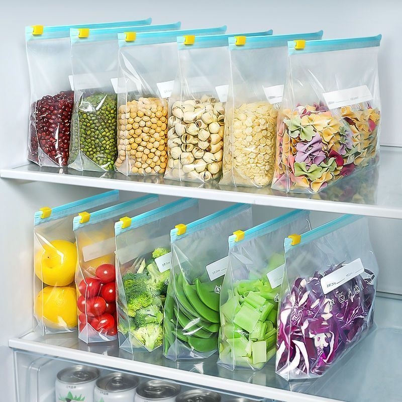 Food Storage Zipper Bags - 100 pçs slider galão sacos de