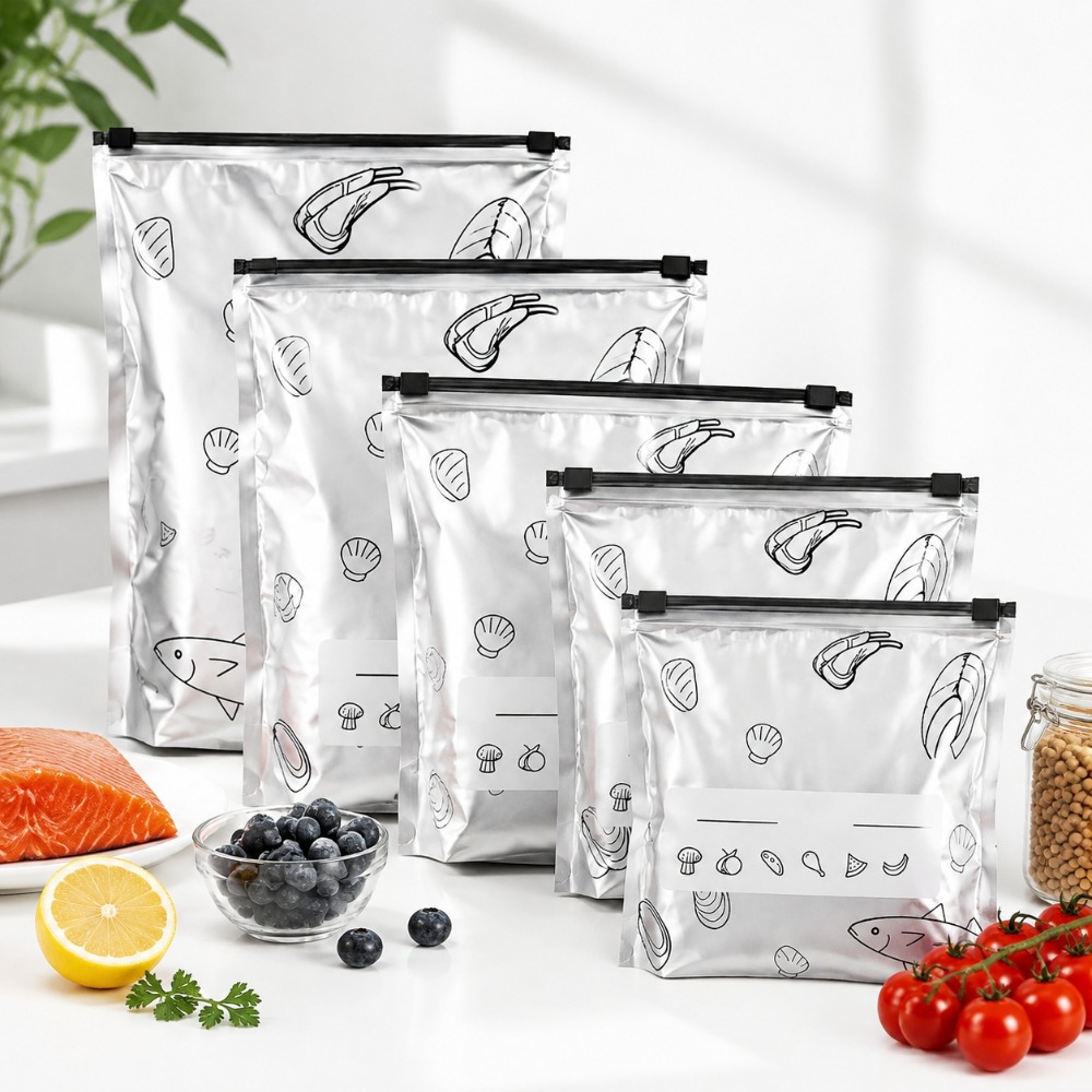 Food Storage Zipper Bags - 35 Peças de Sacos de Armazenamento