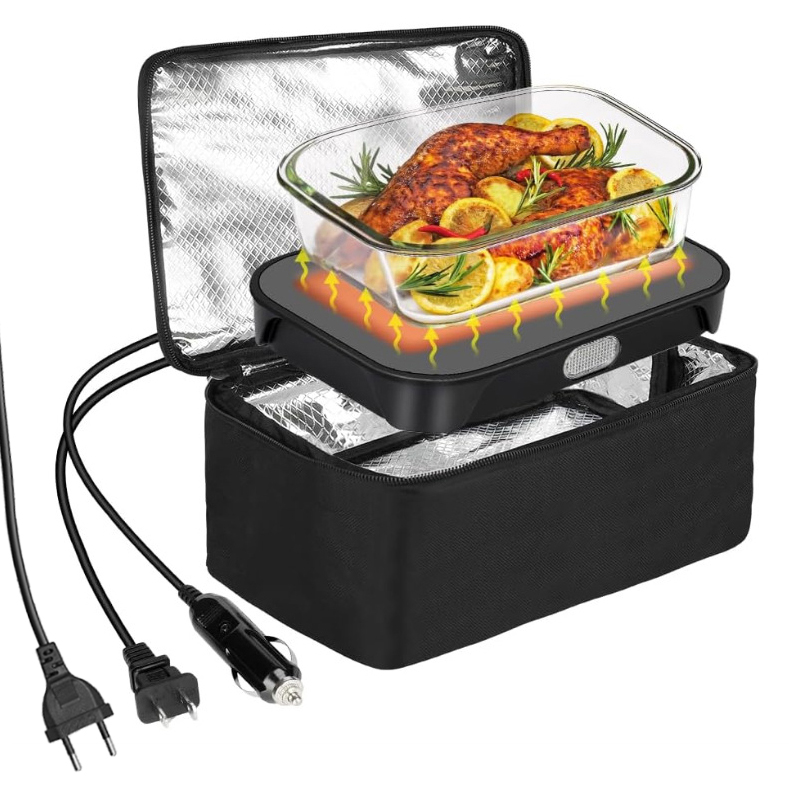 Food Storage Aluminum - Marmita elétrica portátil para aquecimento de