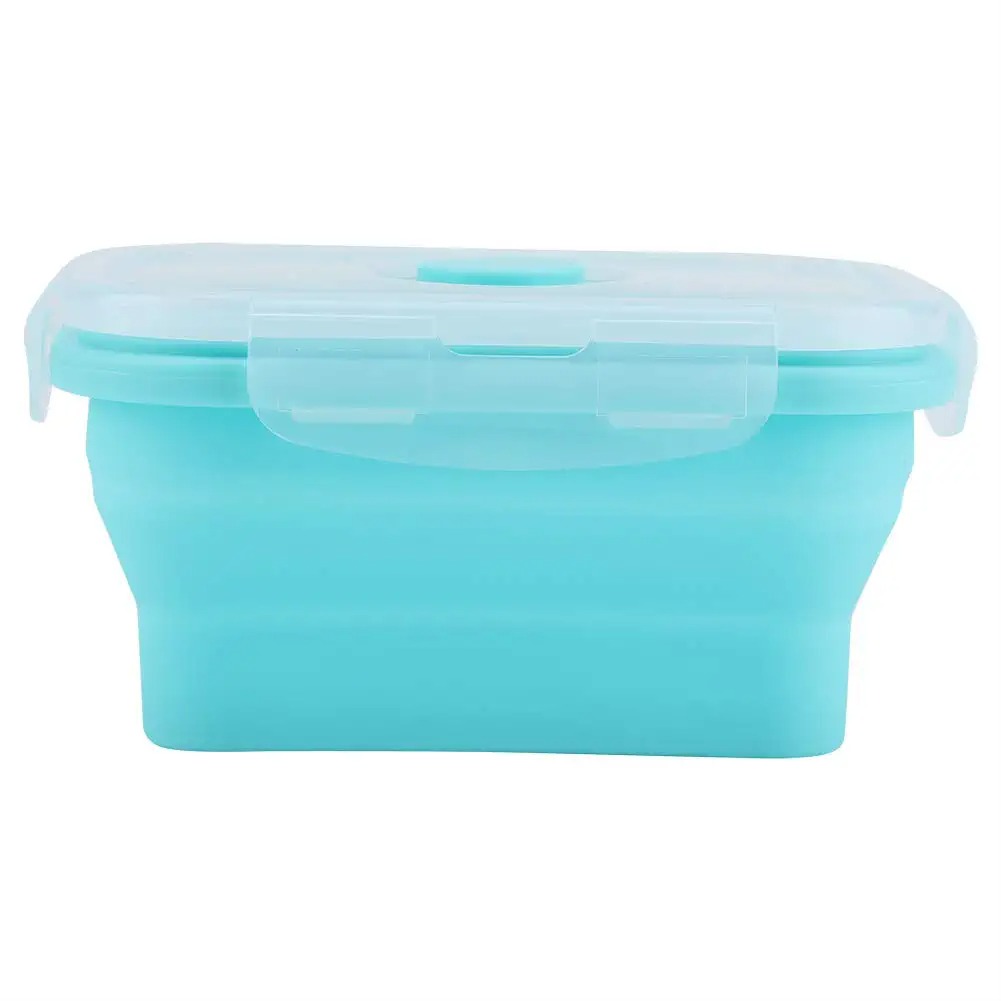 Food Storage Tupperware - Recipiente de alimentos de silicone dobrável,