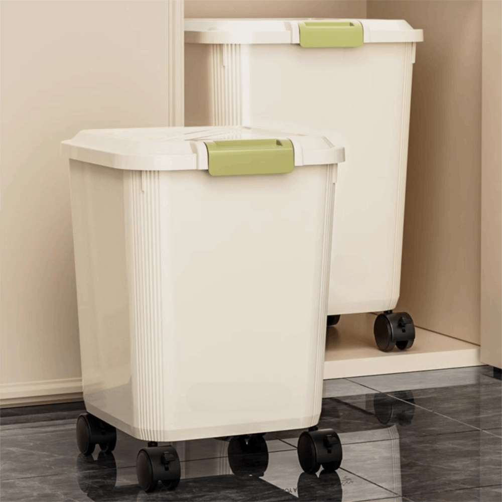 Food Storage With Wheels - Caixa de Armazenamento de Arroz à