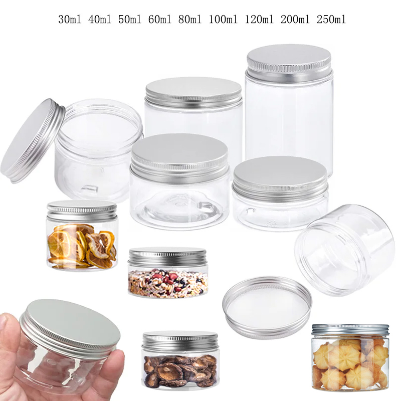 Food Storage Aluminum - 1-10 pces 20/25/30/40/45-250ml frascos de armazenamento