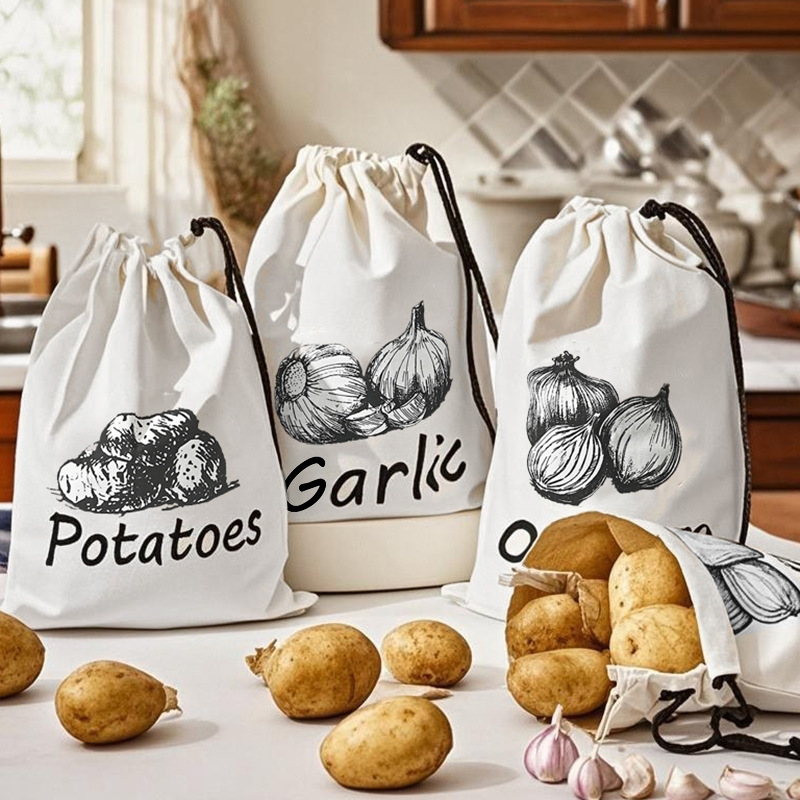Food Storage Zipper Bags - Saco de Armazenamento Durável para Batata,