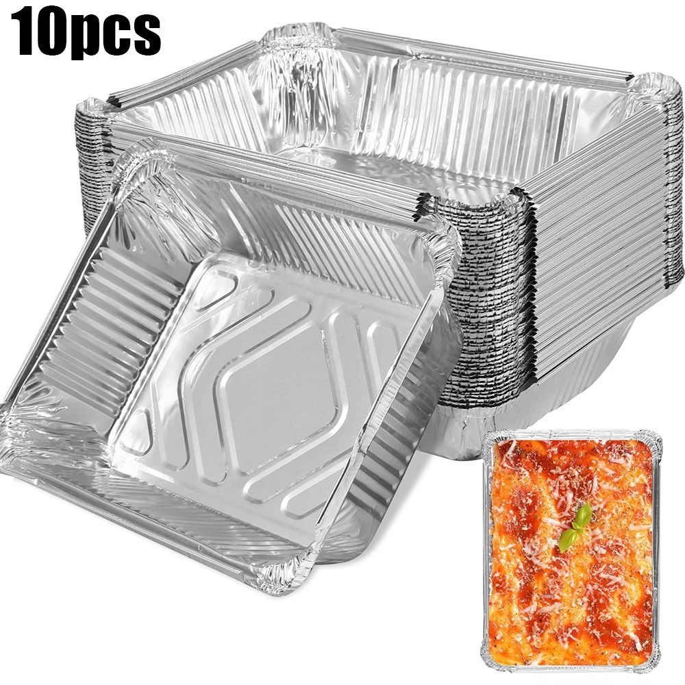 Food Storage Aluminum - Recipientes descartáveis de folha de alumínio