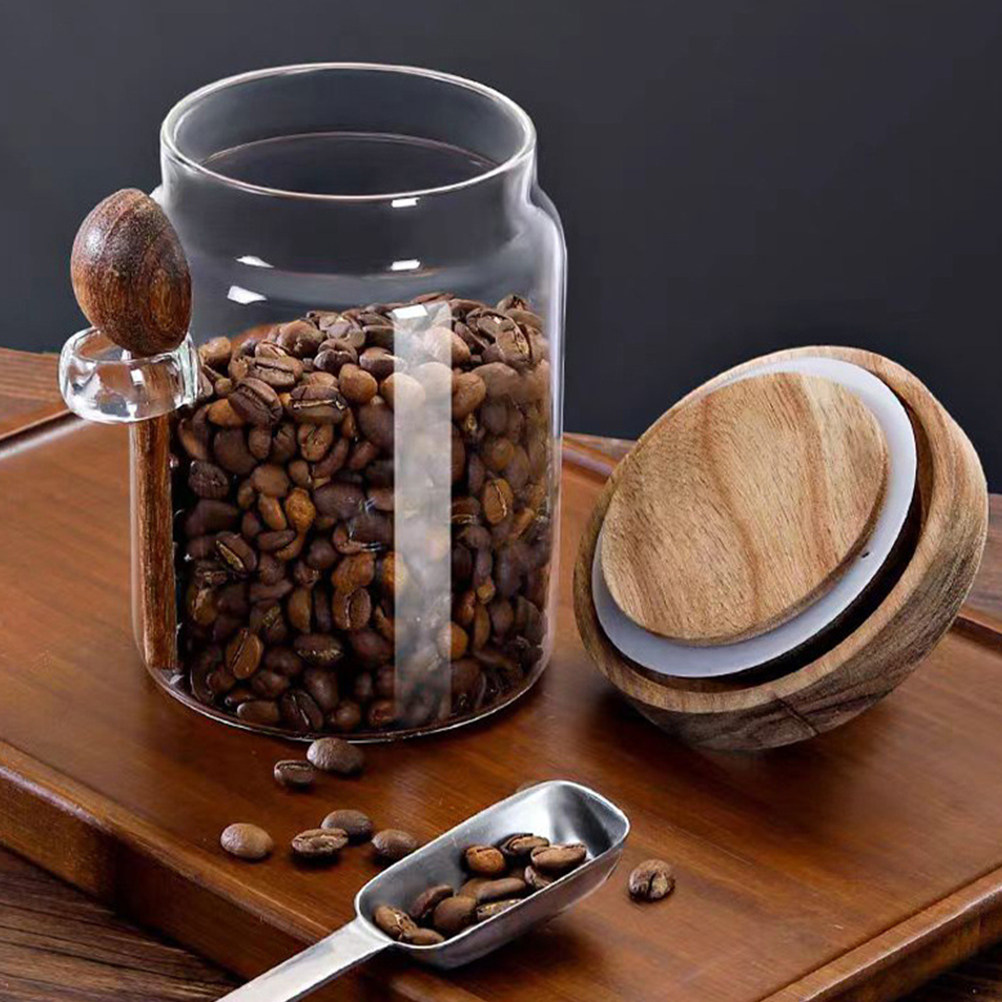Food Storage For Pantry - Pote de Vidro Transparente para Armazenamento