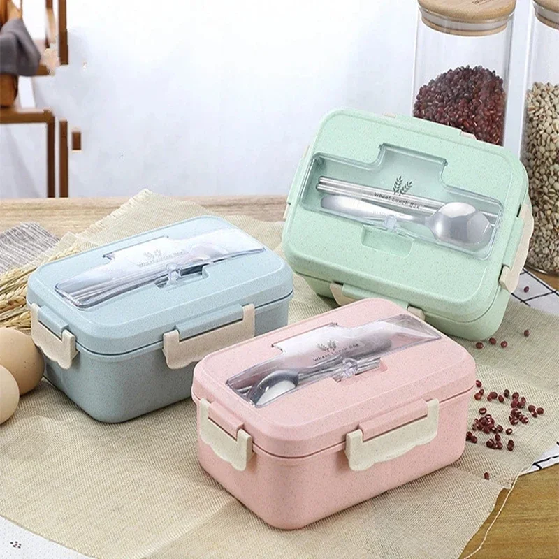 Food Storage Made Easy - Caixa Bento de Palha de Trigo