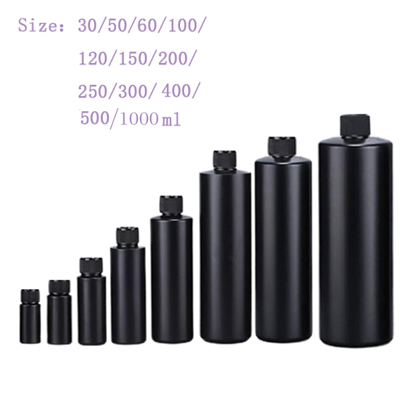 Condiment Squeeze Bottle - 5 pces 30-1000ml vazio preto hdpe