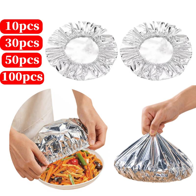 Food Storage Aluminum - 10-100PCS Capas de Isolamento Reutilizáveis, Capas