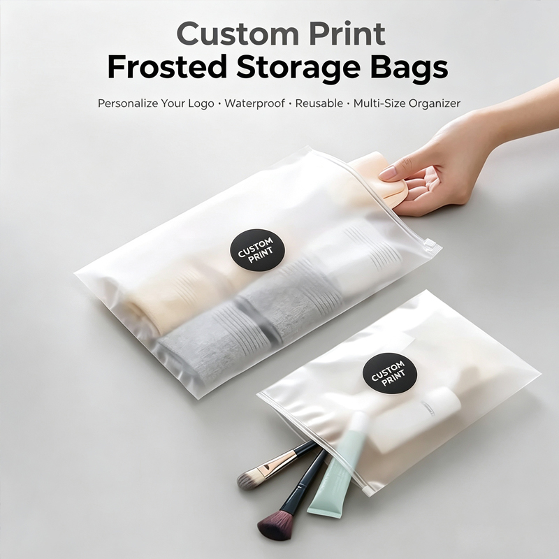 Food Storage Zipper Bags - Bolsas com Zíper Fosco Personalizadas com