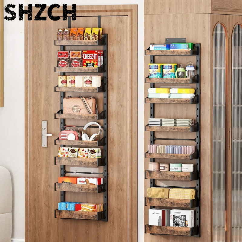 Food Storage Kitchen Cabinet - ‌ Prateleira de Porta Ajustável -