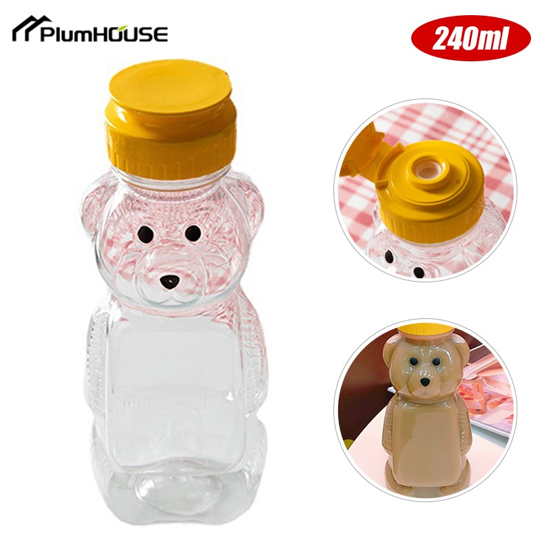 Condiment Squeeze Bottle - 1pcs 230ml condimento espremer garrafa urso