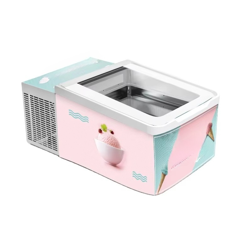 Food Storage And Temperature - Exibição de picolé de sorvete Armário