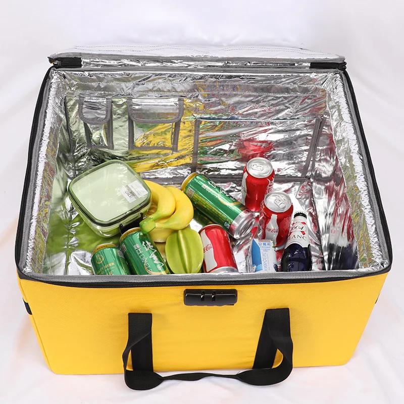 Food Storage Aluminum - 80l portátil grande pizza sacos de