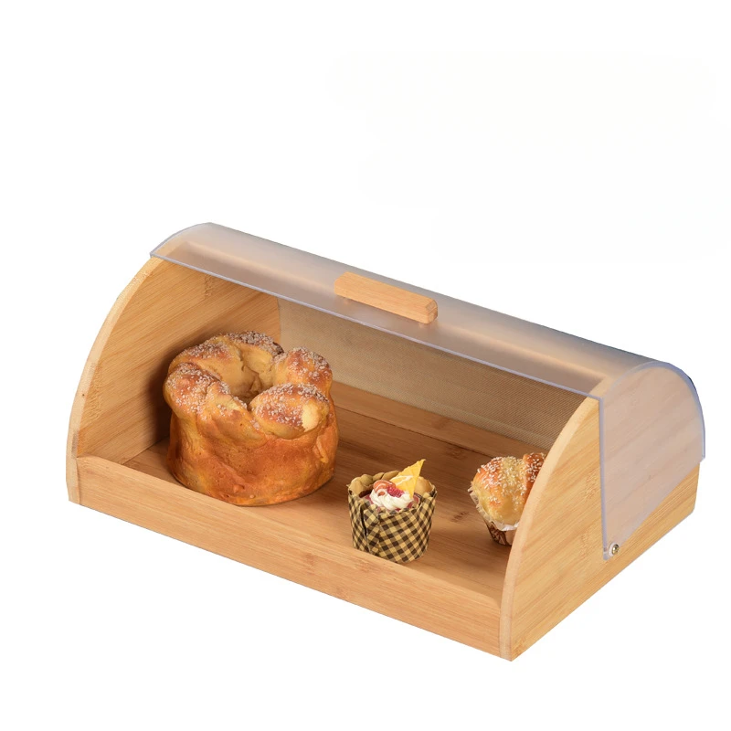 Caixa de Pão de Bambu com Tamp - Food Storage Kitchen Cabinet avaliação e preço