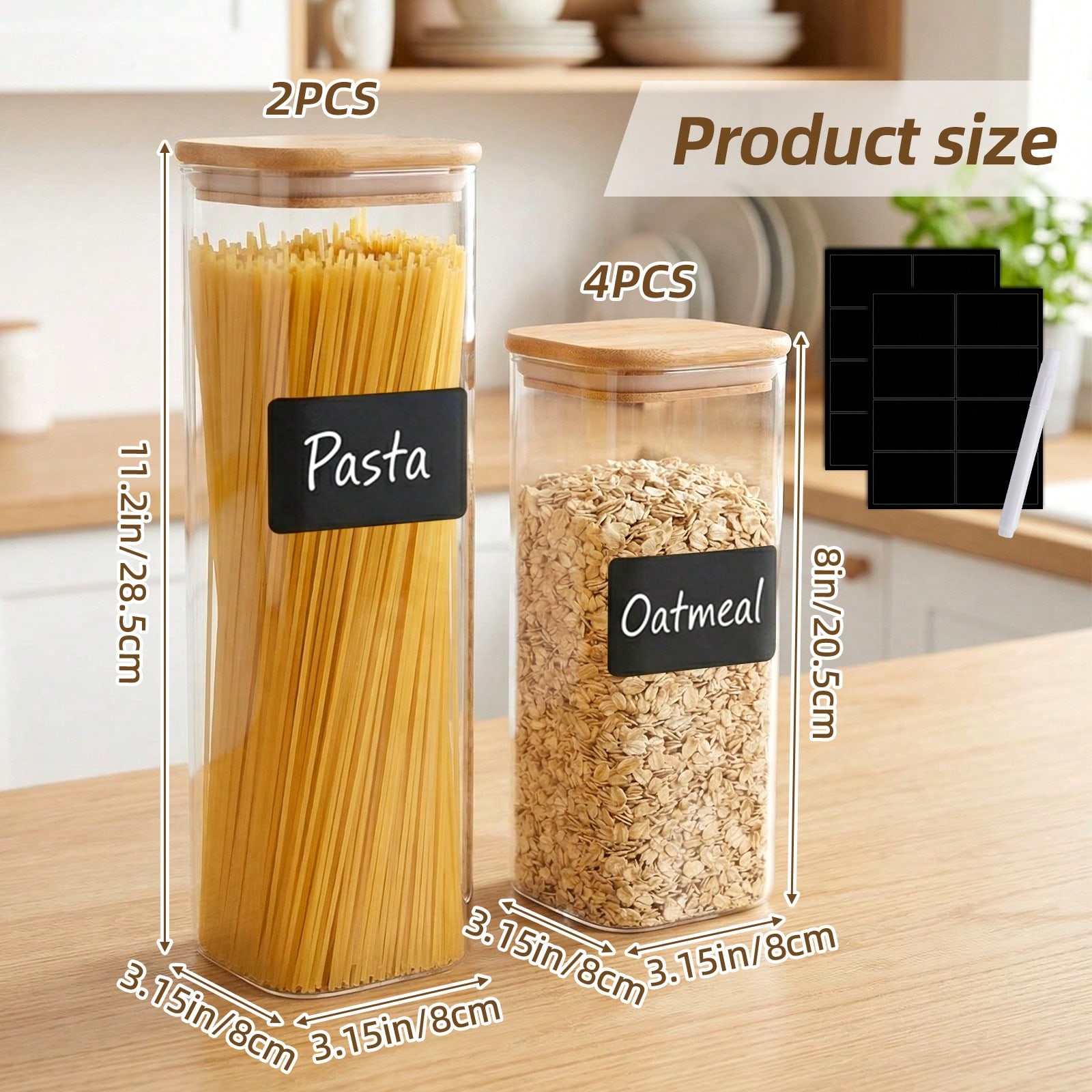 Recipientes de vidro para arma - Food Storage For Pantry avaliação e preço