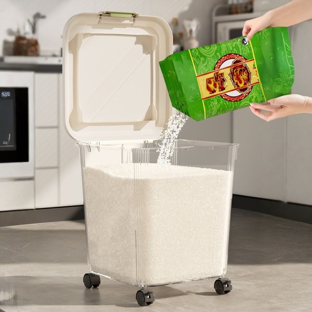 Caixa de Armazenamento de Arro - Food Storage With Wheels avaliação e preço