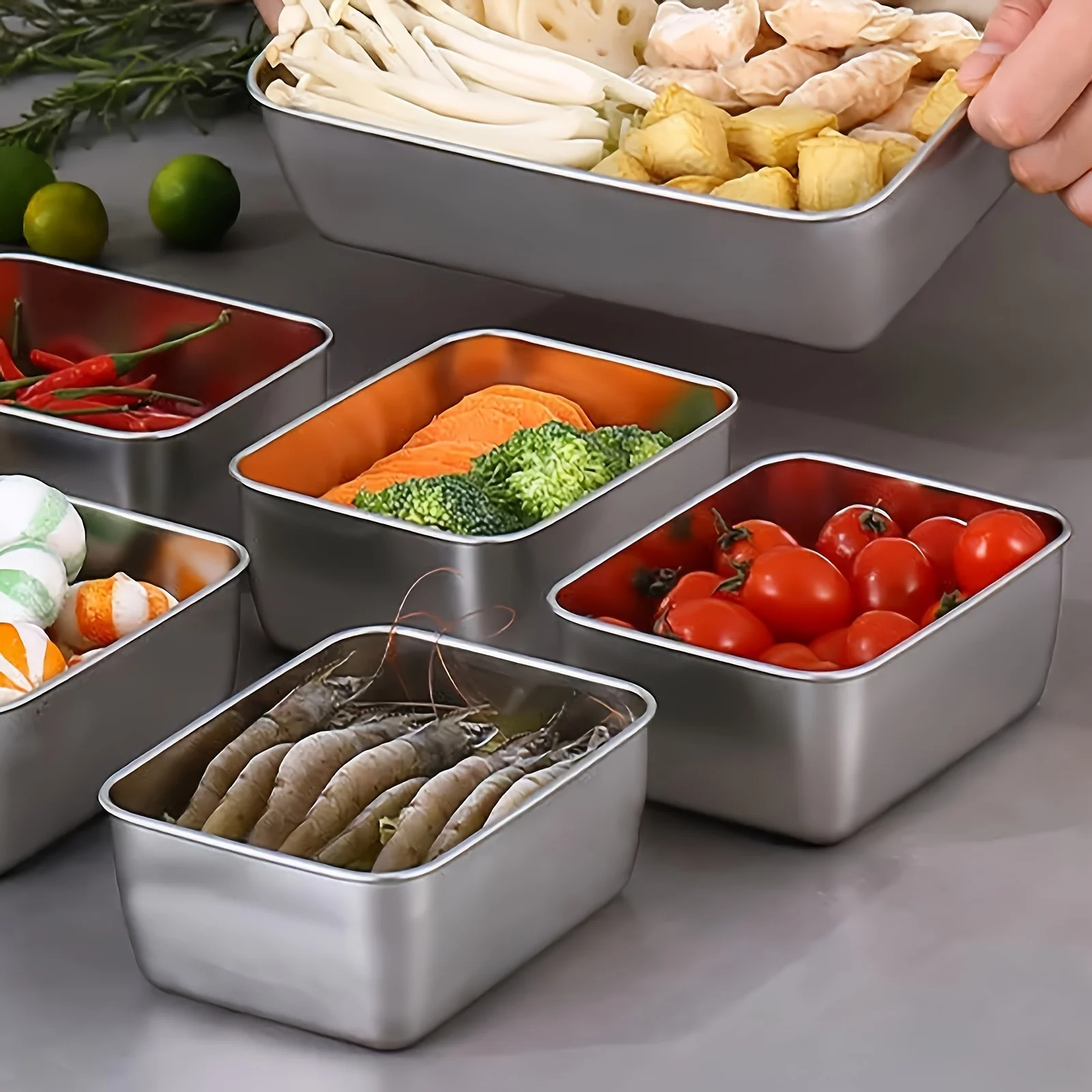 Conjunto de recipientes de aço - Food Storage Aluminum avaliação e preço