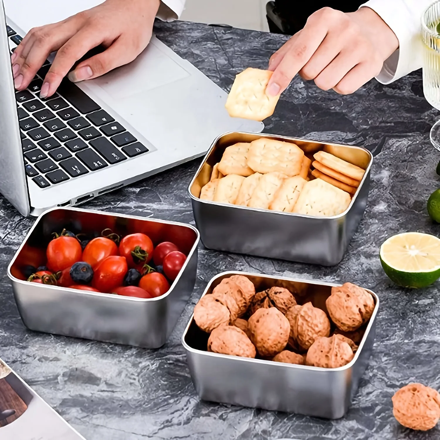 Conjunto de recipientes de aço - Food Storage Aluminum avaliação e preço