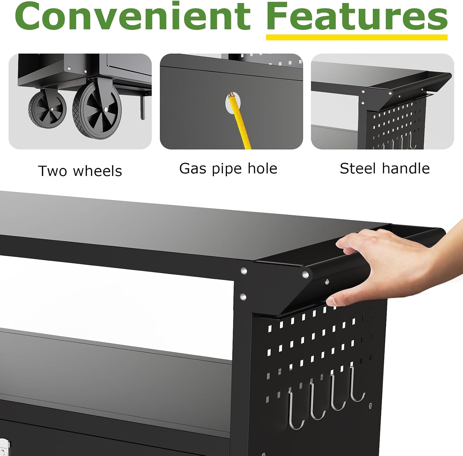 Carrinho de Churrasco para Ext - Food Storage With Wheels avaliação e preço