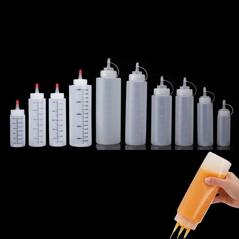 1 pçs vazio 120ml-1000ml pe pl - Condiment Squeeze Bottle avaliação e preço