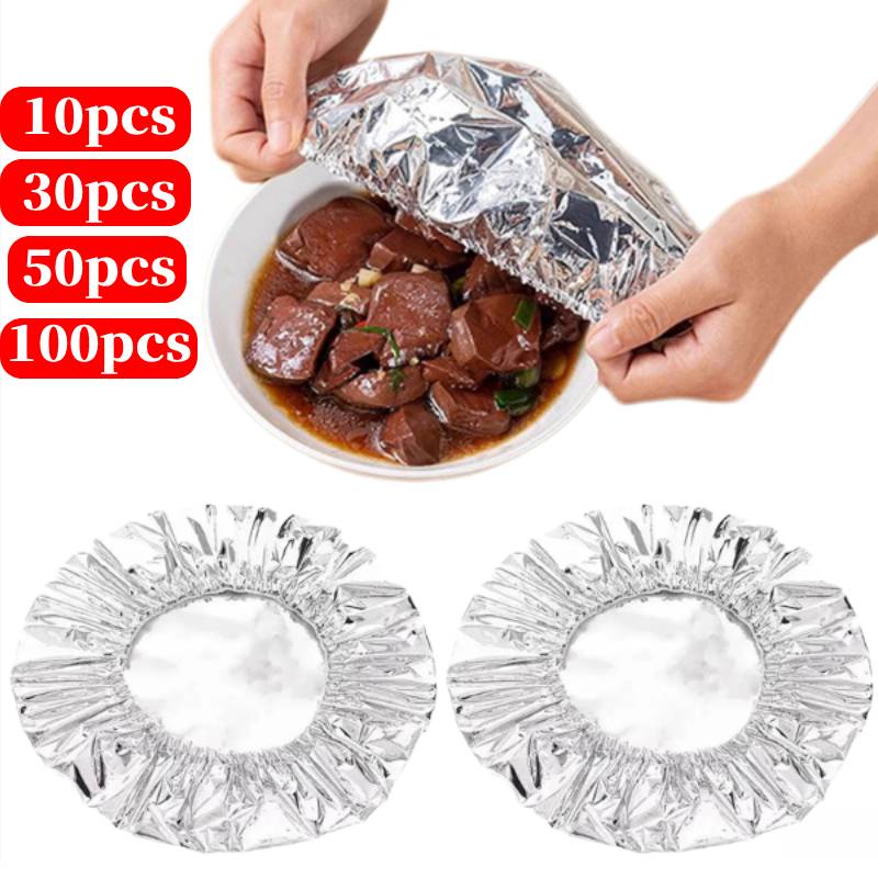 10-100PCS Capas de Isolamento  - Food Storage Aluminum avaliação e preço