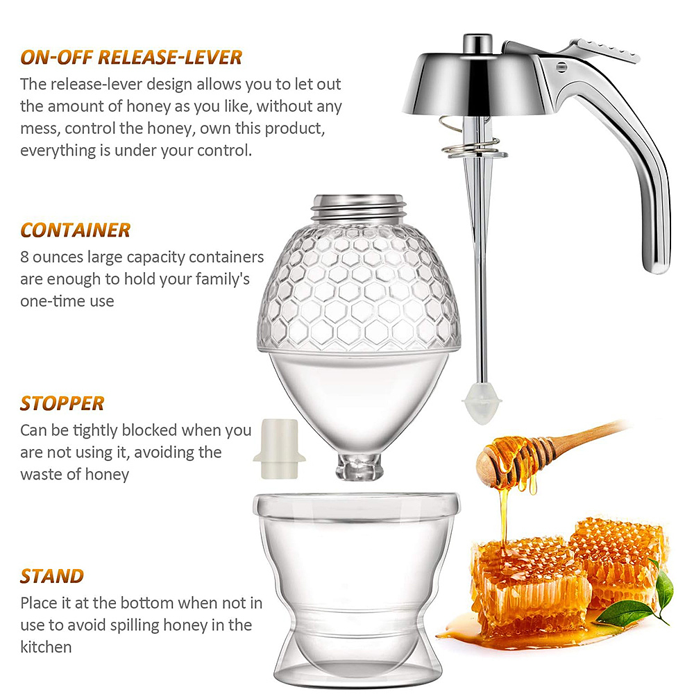 Dispensador de Mel Sem Gotejam - Condiment Squeeze Bottle avaliação e preço