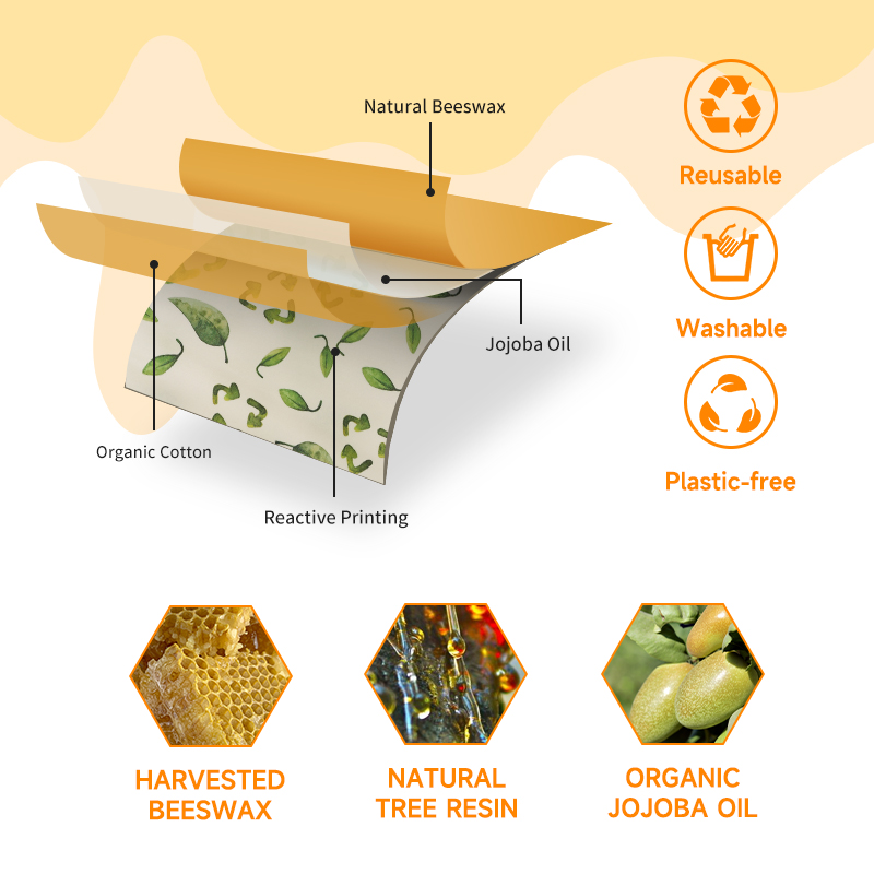 3 peças de tecido de preservaç - Food Storage Zipper Bags avaliação e preço