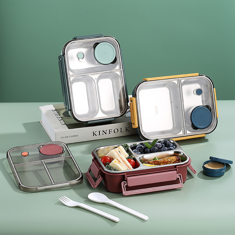 Caixas de Almoço com 2/3 Compa - Food Storage Thermos avaliação e preço
