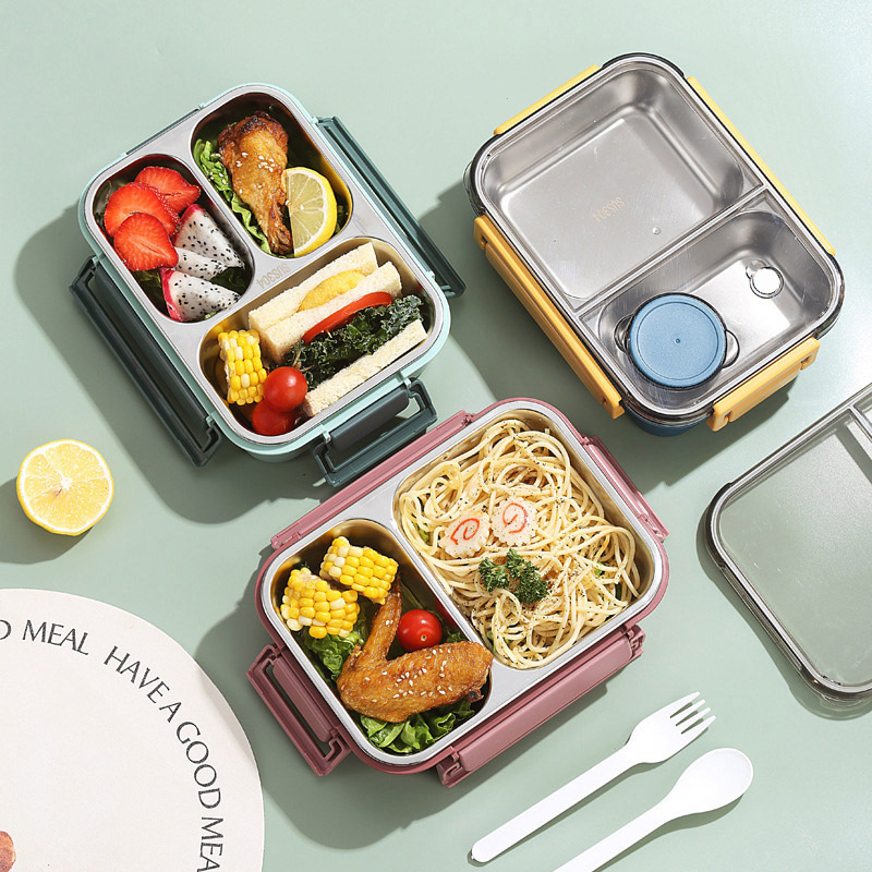 Caixas de Almoço com 2/3 Compa - Food Storage Thermos avaliação e preço