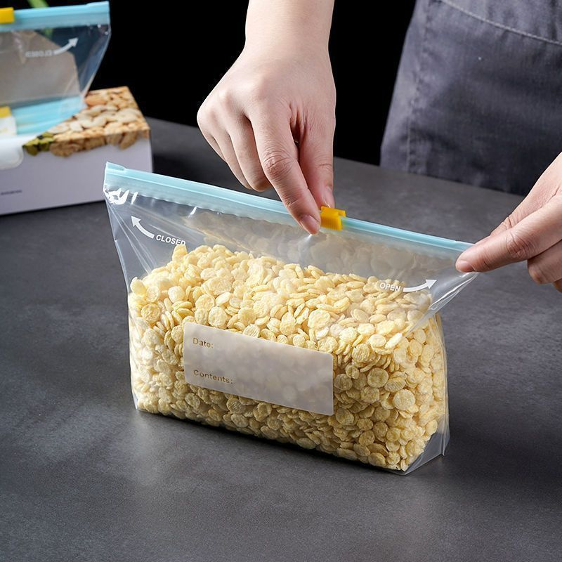 100 pçs slider galão sacos de  - Food Storage Zipper Bags avaliação e preço