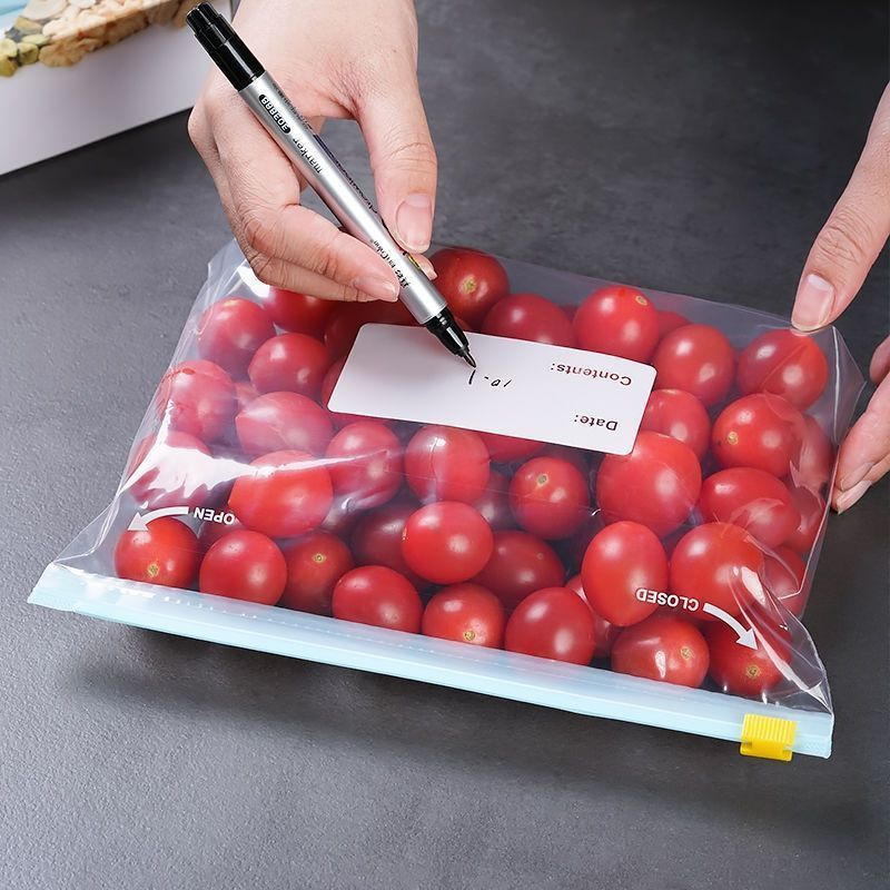 100 pçs slider galão sacos de  - Food Storage Zipper Bags avaliação e preço