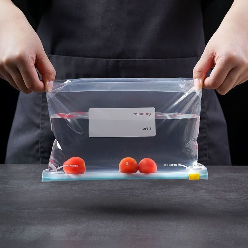 100 pçs slider galão sacos de  - Food Storage Zipper Bags avaliação e preço