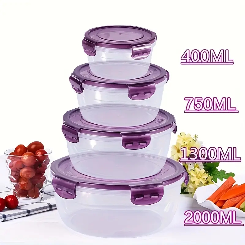 4 Recipientes Plásticos para A - Food Storage Meals avaliação e preço
