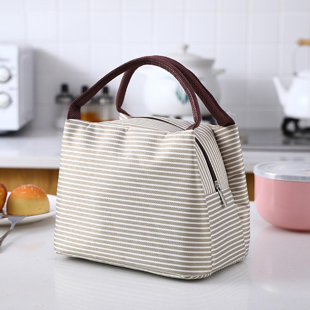 Bolsa térmica com listras para - Food Storage Thermos avaliação e preço