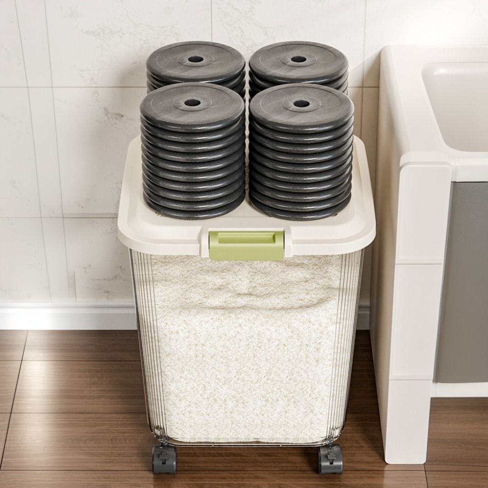 Caixa de Armazenamento de Arro - Food Storage With Wheels avaliação e preço