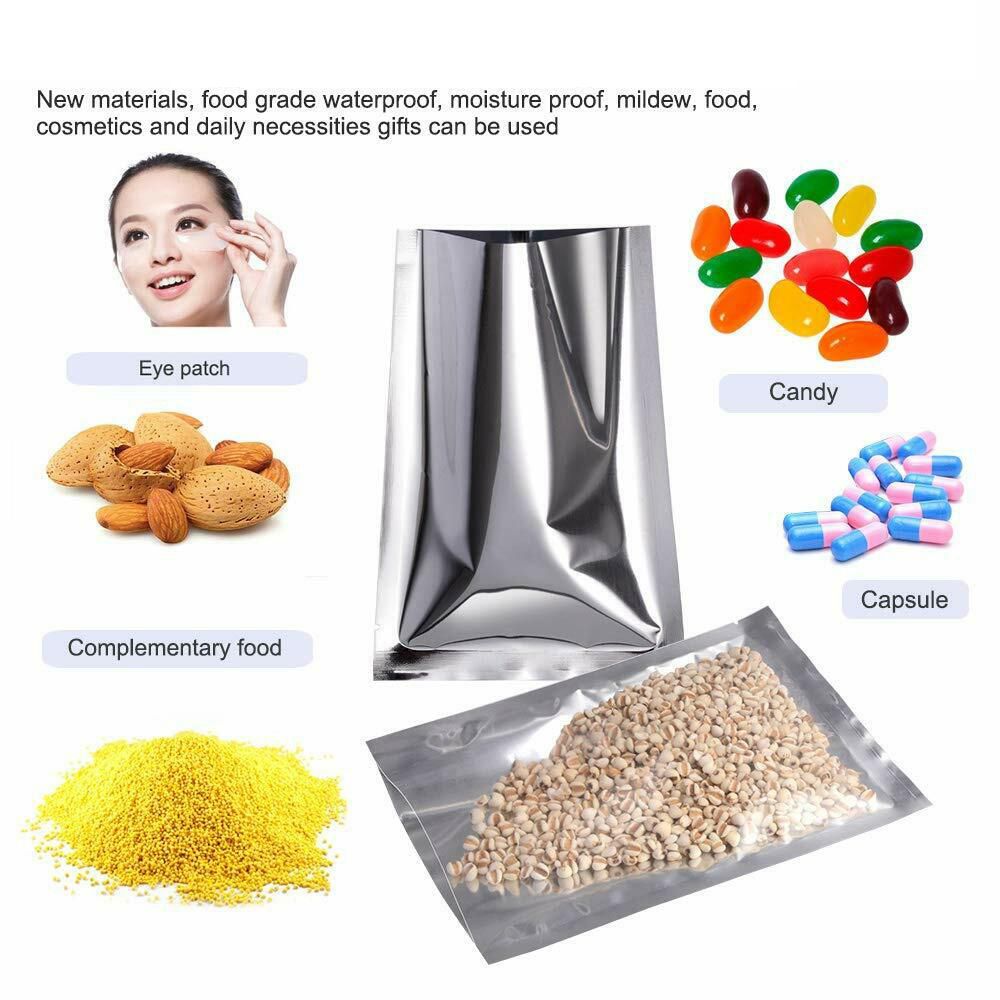 100PCS Sacos de Armazenamento  - Food Storage Aluminum avaliação e preço