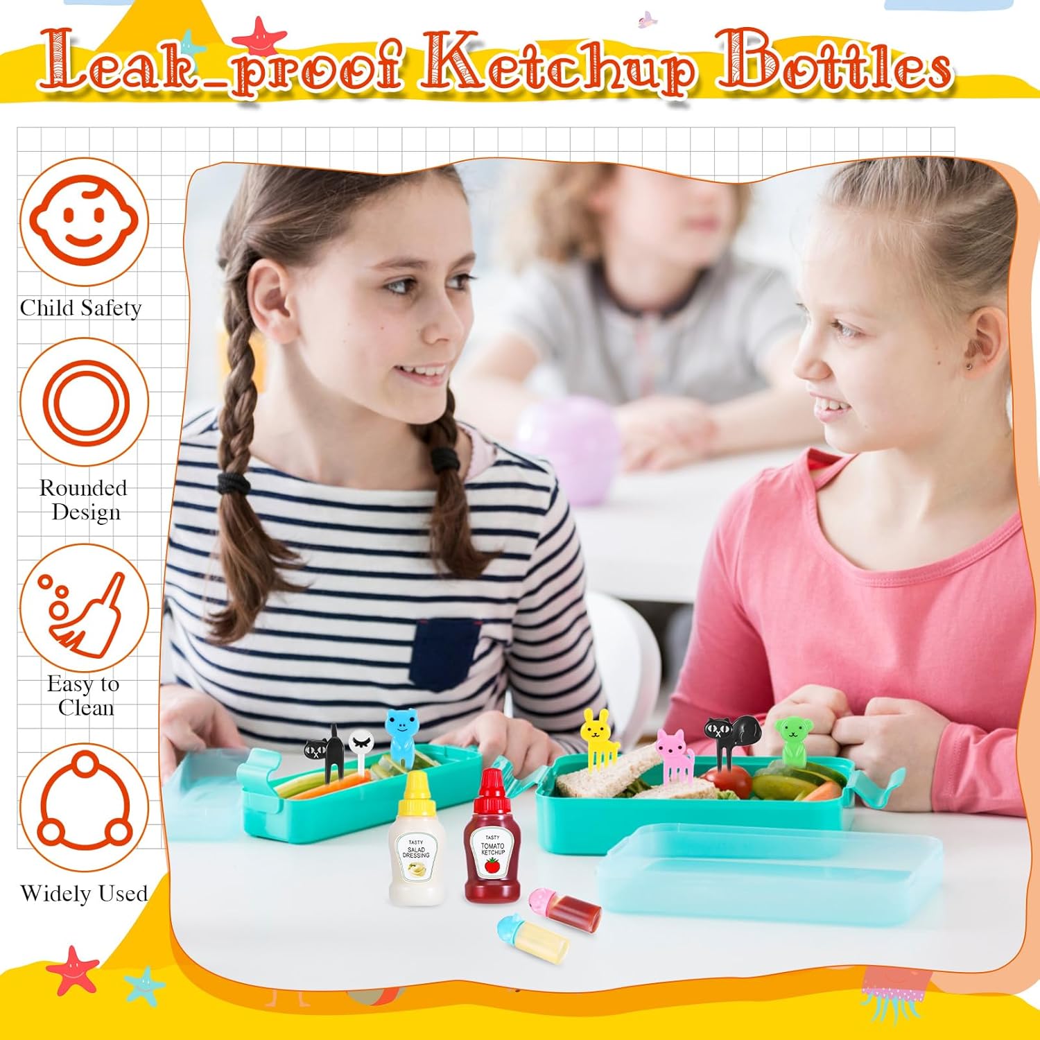 Lancheira infantil bento, aces - Condiment Squeeze Bottle avaliação e preço