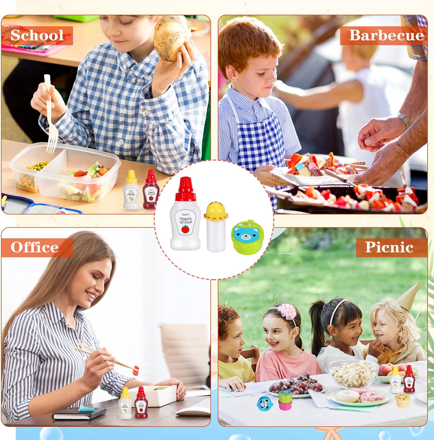 Lancheira infantil bento, aces - Condiment Squeeze Bottle avaliação e preço