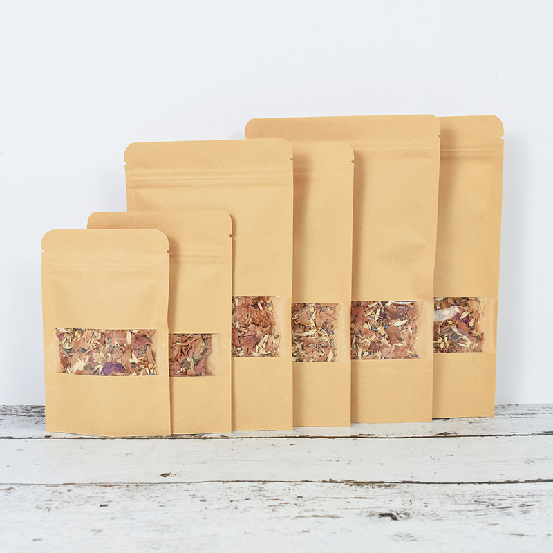 20/50 pçs sacos de papel kraft - Food Storage Zipper Bags avaliação e preço
